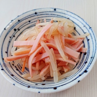 もやしとハムの酢の物